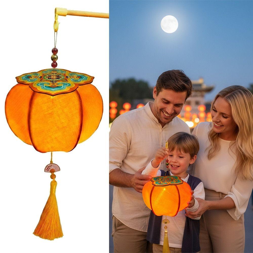 Persimmon RUYI Chinese New Year Lantern Kit DIY Accessories Handheld DIY Lantern Kits Photo Props with Light