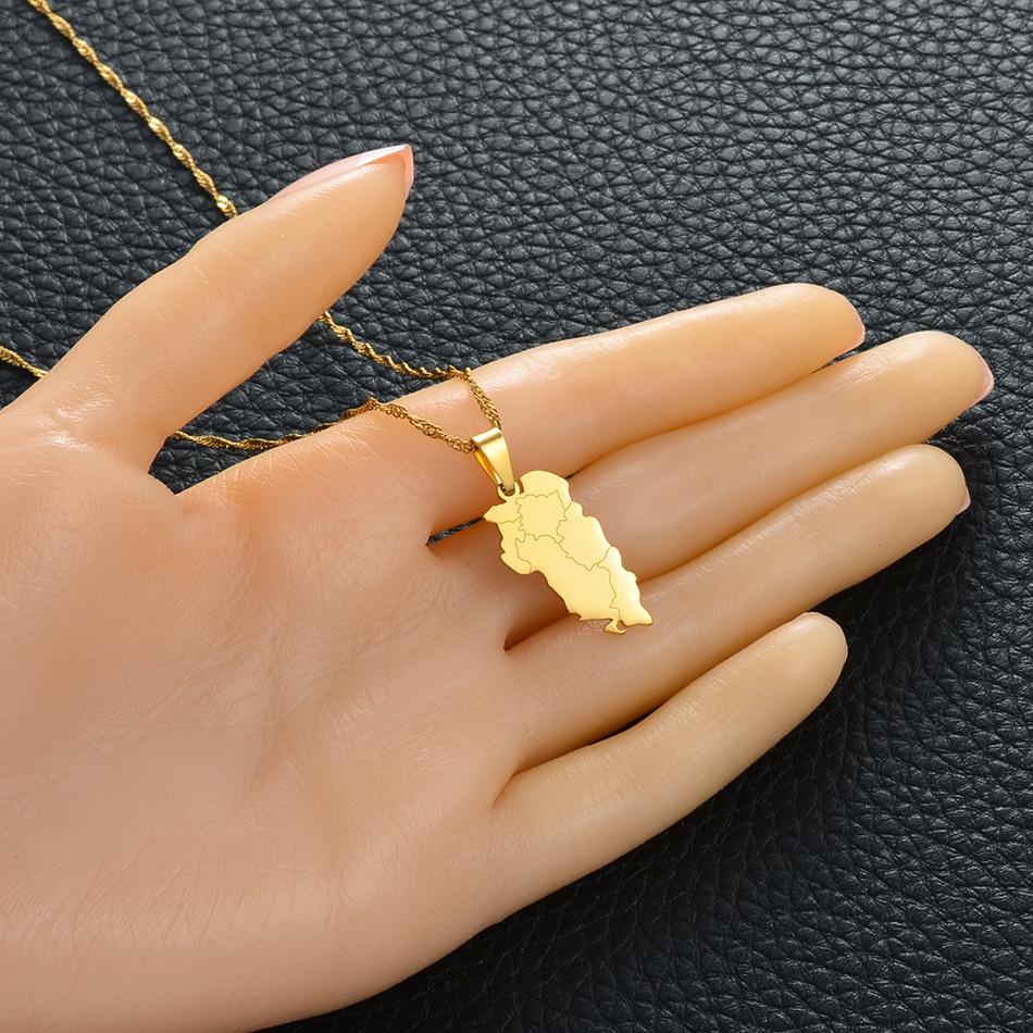 Anniyo Albanien Anhänger Halsketten Albanische Shqiperia Schmuck ShqipëriaeMadhe #534062