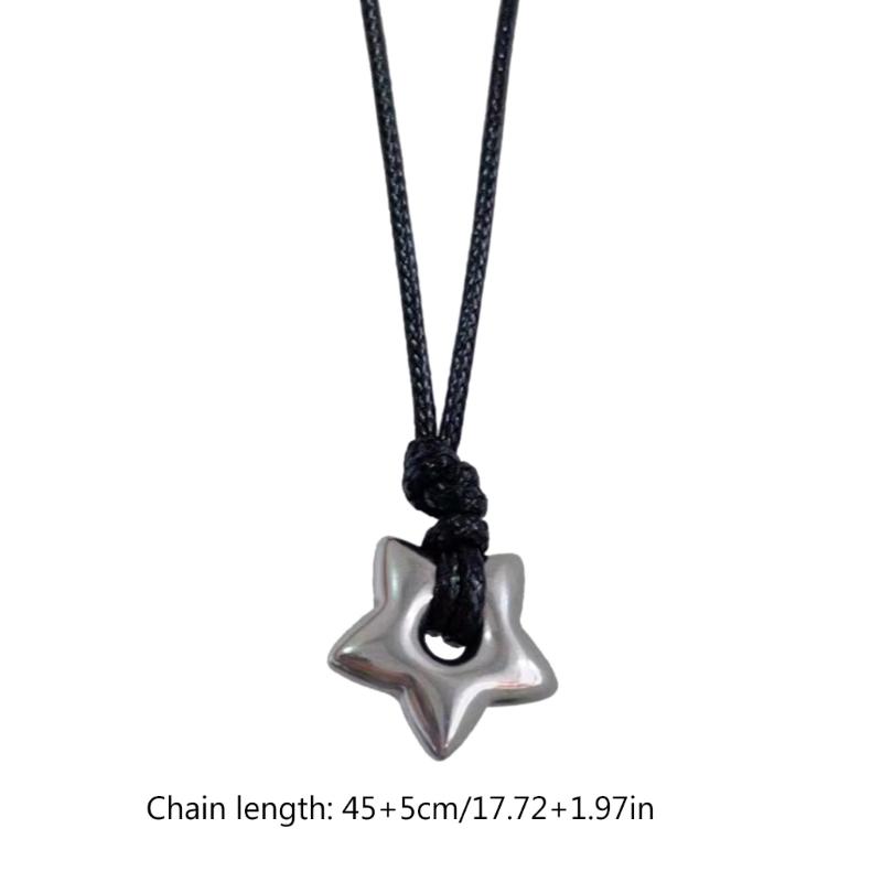 Hollow Five-pointed Star Necklace Female Temperament Clavicle Chain High Sense Chokers Korean Version Student Jewelry