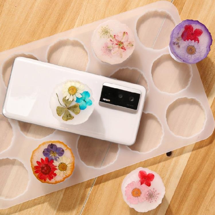 Badge Reels Resin Mold Mobile Phone Grip Silicone Mold for DIY Jewelry Making