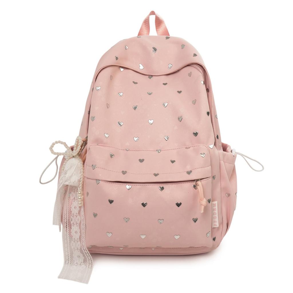 Schoolbag Spring New Japanese Ins Backpack Sweet Girl Heart Cute Backpack High Value Junior High School Student Schoolbag