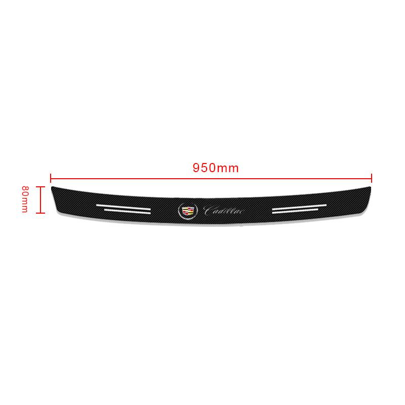 Carbon Fiber Car Trunk Bumper Protective Sticker Decal Styling For Cadillac XT5 XTS CTS BLS SLS DTS SRX Escalade Tiburon Deville