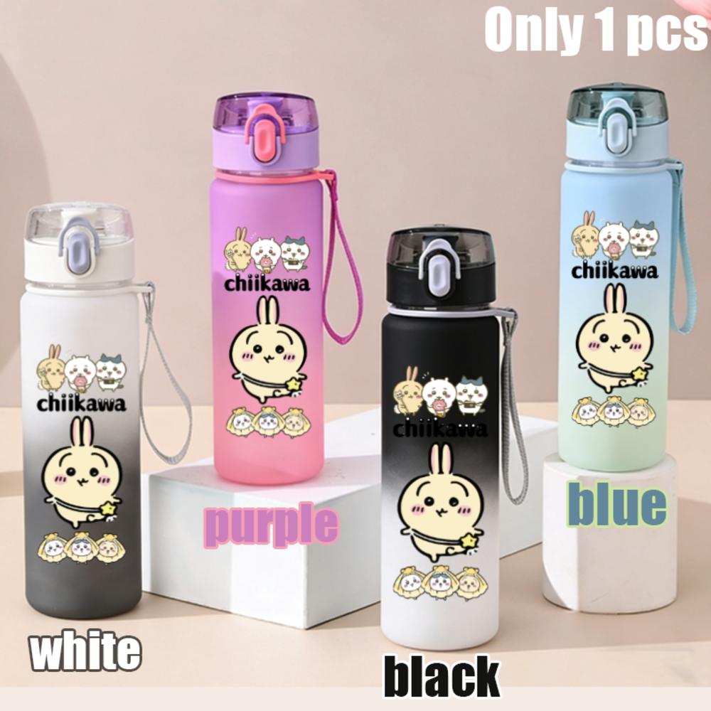 550ml Nanka Chiisakute Kawaii Yatsu School Drink Bottle Usagi Chiikawa Hachiware Plastic Gradient Color Water Cup Gourde Gift