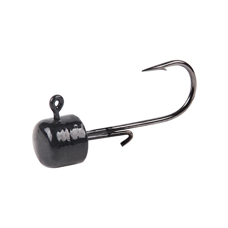 5 Pcs/bag - Sharp 6-Color Internal Lead Head Hook Lure for Bass Fishing