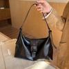 High-end Glossy PU Leather Women's Shoulder Bags Simple Solid Color Ladies Messenger Bag Casual Large Capacity Female Handbag