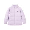Sports Casual Stand Collar Warm Bread Down Jacket Unisex Outerwear Cloud-Mist-Purple L422U070-02PM