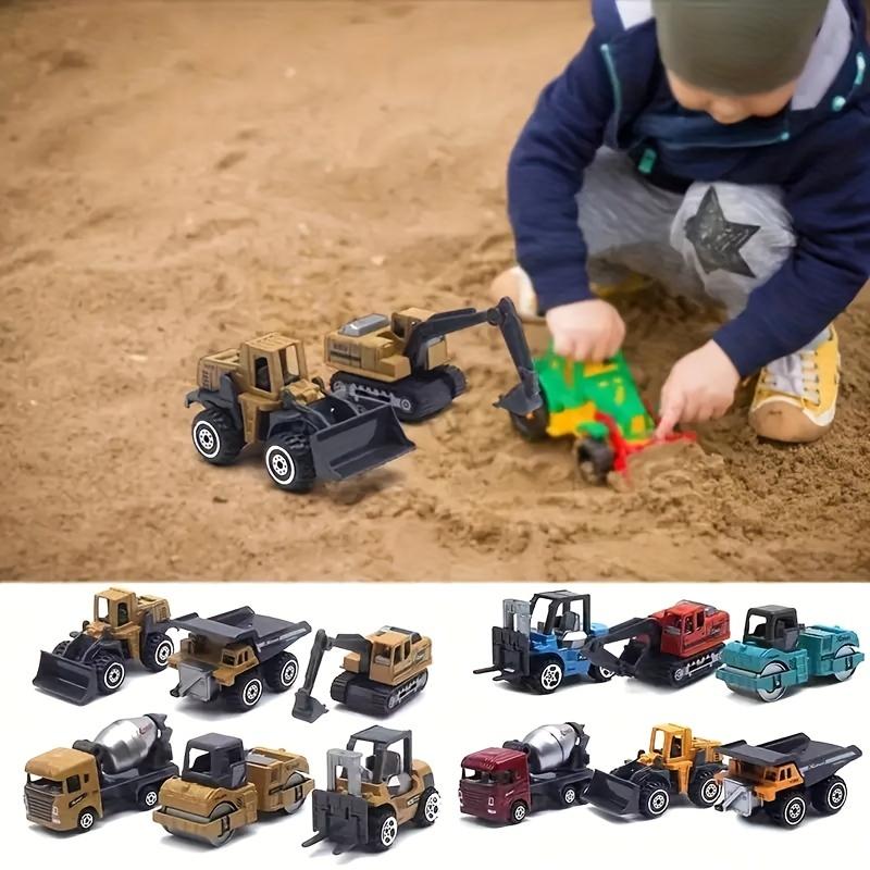 6pcs Alloy Engineering Vehicle Set, Die-Cast Metal Toy Trucks Loader, Tractor Excavator Toys, Perfect for Holidays and Christmas Gifts