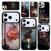 Capa Case for iPhone 17 Air 16 Pro Max 15 Plus 11 13 Mini 14 12 Back Phone Cover Red Wine Glass Soft