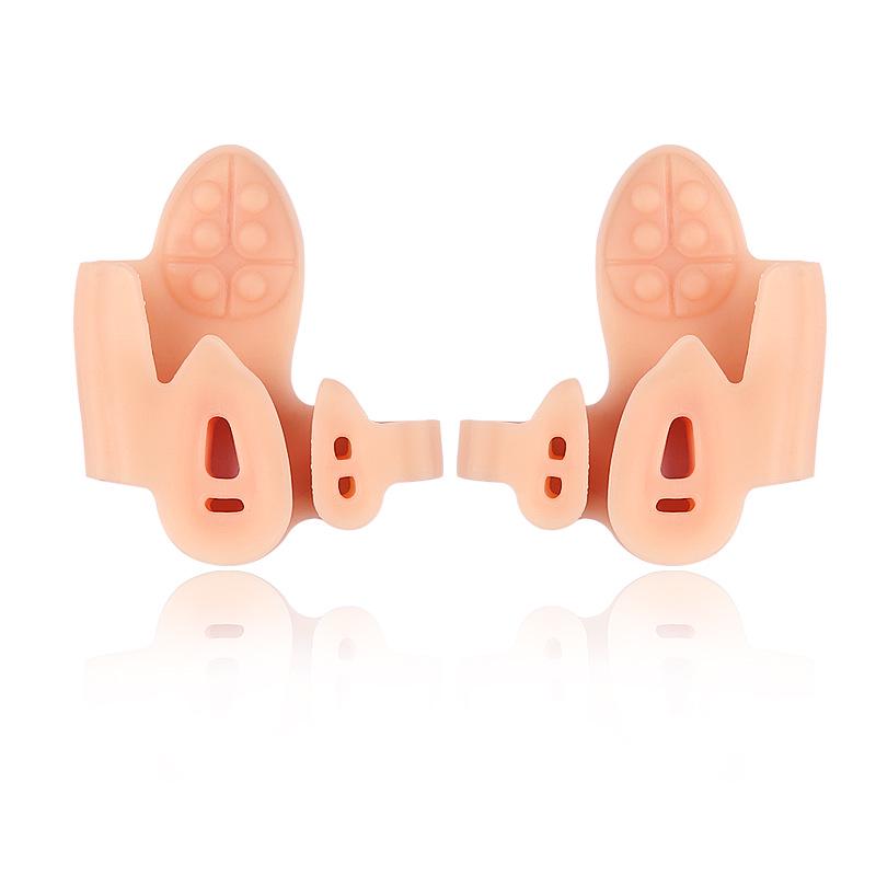 Three-Hole Toe Separator: Thickened Arch Support, Shock-Absorbing Massage Insole for Forefoot and Soft Bunion Correction