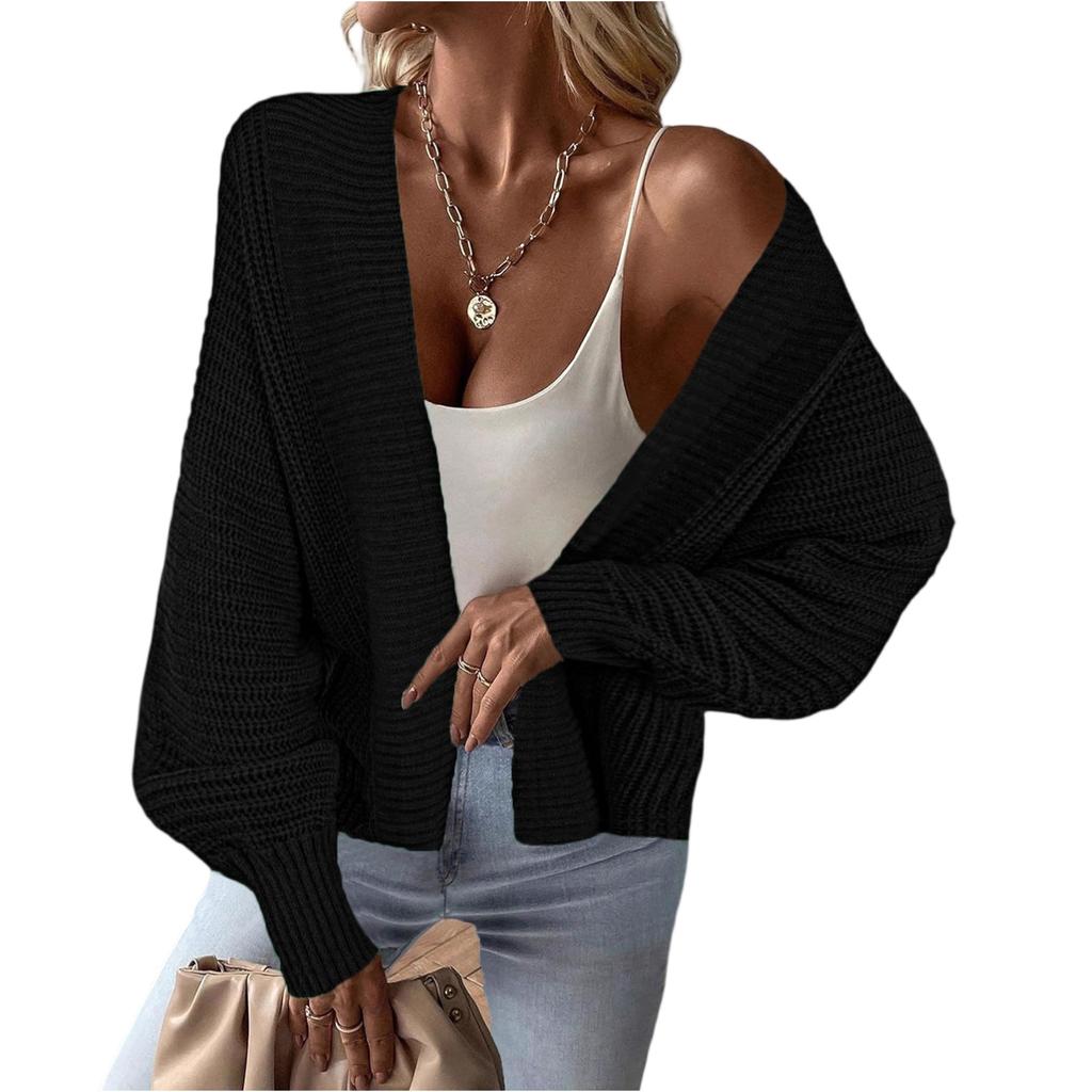 Women's Long-sleeved Knitted Cardigan Sweater Jacket