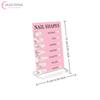 Nail Shapes Nail Tip Display Board Advice Board Acrylic Nail Shape Guide False Nail Showing Holder Nail Salon Display Counter