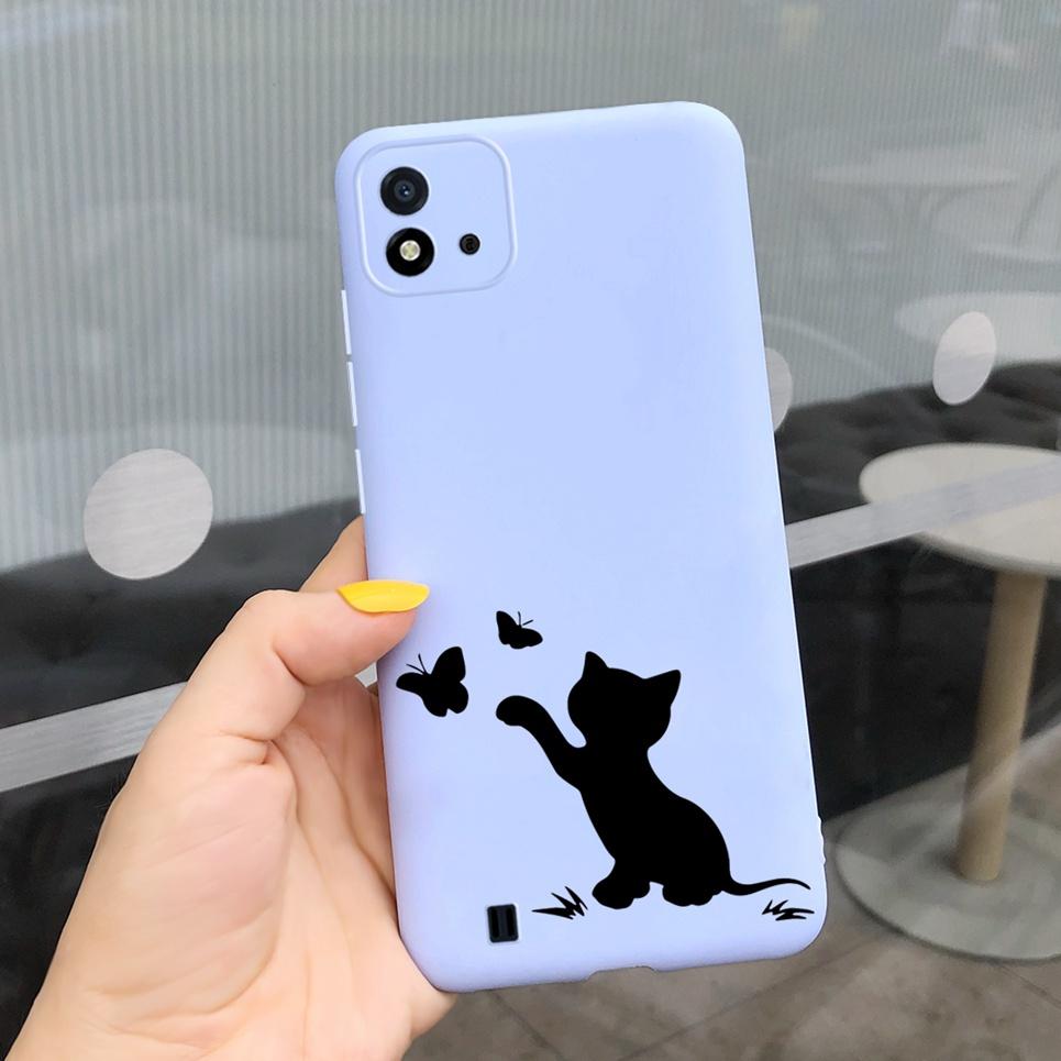 Candy Phone Case For Realme C11 2021 Case 6.52" Cartoon Child Girl Back Cover Shell For Oppo Realme C11 C 11 RMX3231 Silicone