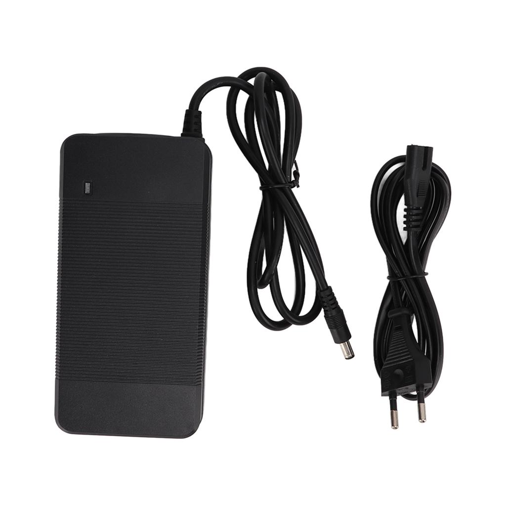 Lithium Ion Battery Charger Power Adapter with LED Indicator 54.6V 2A for Electric Scooter 100‑240VEU Plug