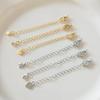 Gold Plated Star Heart Brass Lobster Clasps 75Mm Tail Extender Connector Chains Diy Jewelry Making Accessories