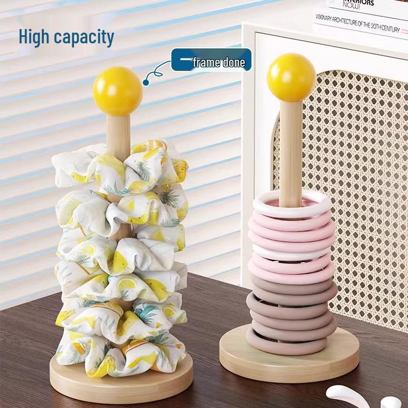 Newcomer Exclusive: Wooden Hair Accessory Display Rack for Headbands and Hair Ties