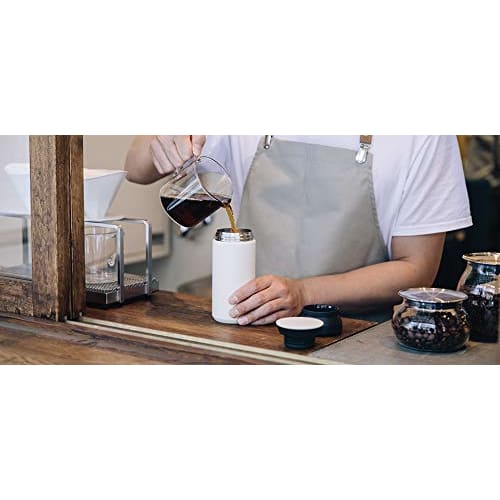 KINTO Travel Tumbler, 350ml, Black, Double-Layer Vacuum Wall, Insulates Hot and Cold Drinks, 20936