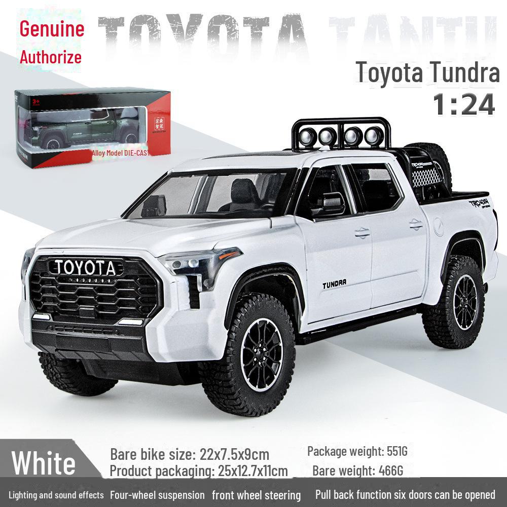 1/24 Fengtian Tantu Alloy Pickup Truck Model with Pull-Back, Sound & Light Features