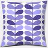 Purple Geometric Flower Text Printing Series Pattern Pillowcase Square Pillowcase Home Office Decoration Pillowcase