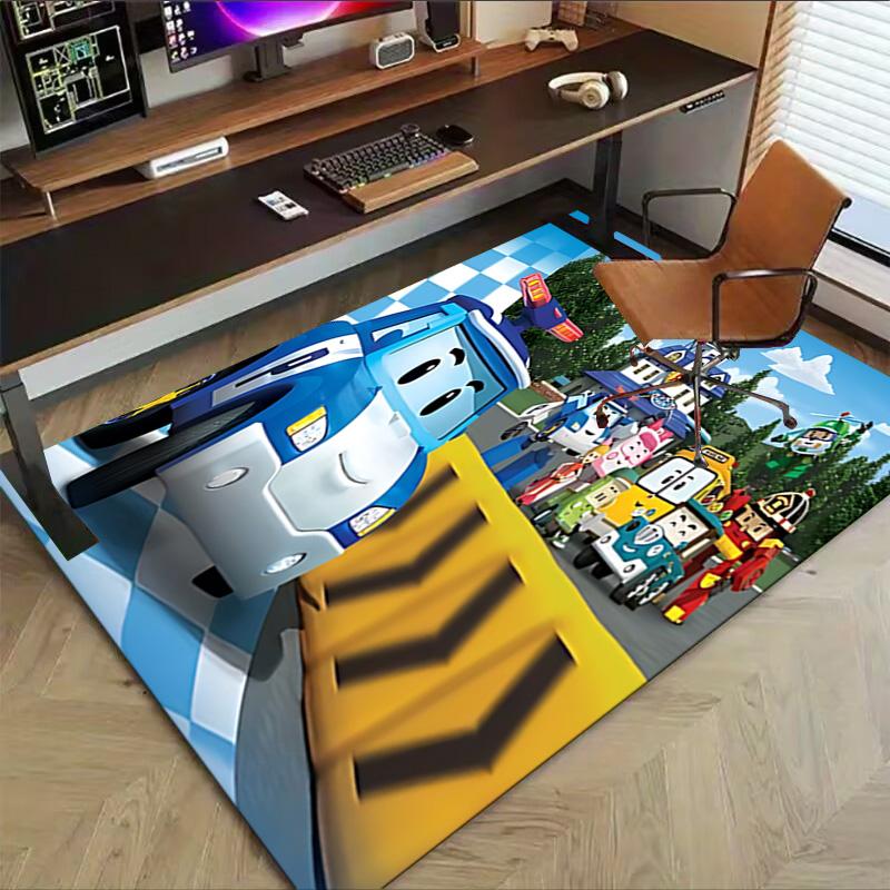 Cars Adventure Carpet For Playroom Bedroom Living Room Sofa Home Decorkids Game Area Rug Nonslip Floor Mat