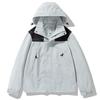 Men Women Waterproof Windproof Hiking Jacket With Detachable Hood Lightweight Outdoor Shell Fall Trekking Camping