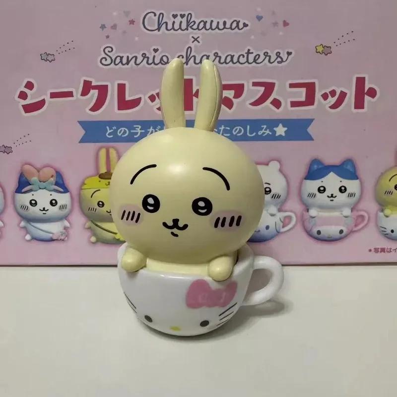Chikawas Anime Figures Cartoon Cup Chikawas Hachiware Usagi Cartoon Cute Figure Model Ornaments Collection Box Toys Gift