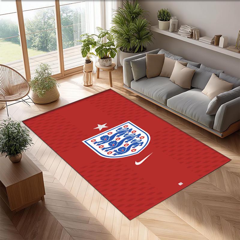 England national football team Printed Flannel Area Rug Non Slip Soft Polyester Floor Carpet Indoor Decor Mat for Bedroom Living Room Sofa