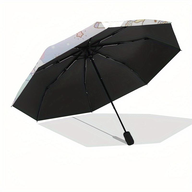 1pc "Magical Ocean Adventure" Umbrella with Plastic Handle,Suitable for All Seasons Home Travel Outdoor UmbrellaSanlio263