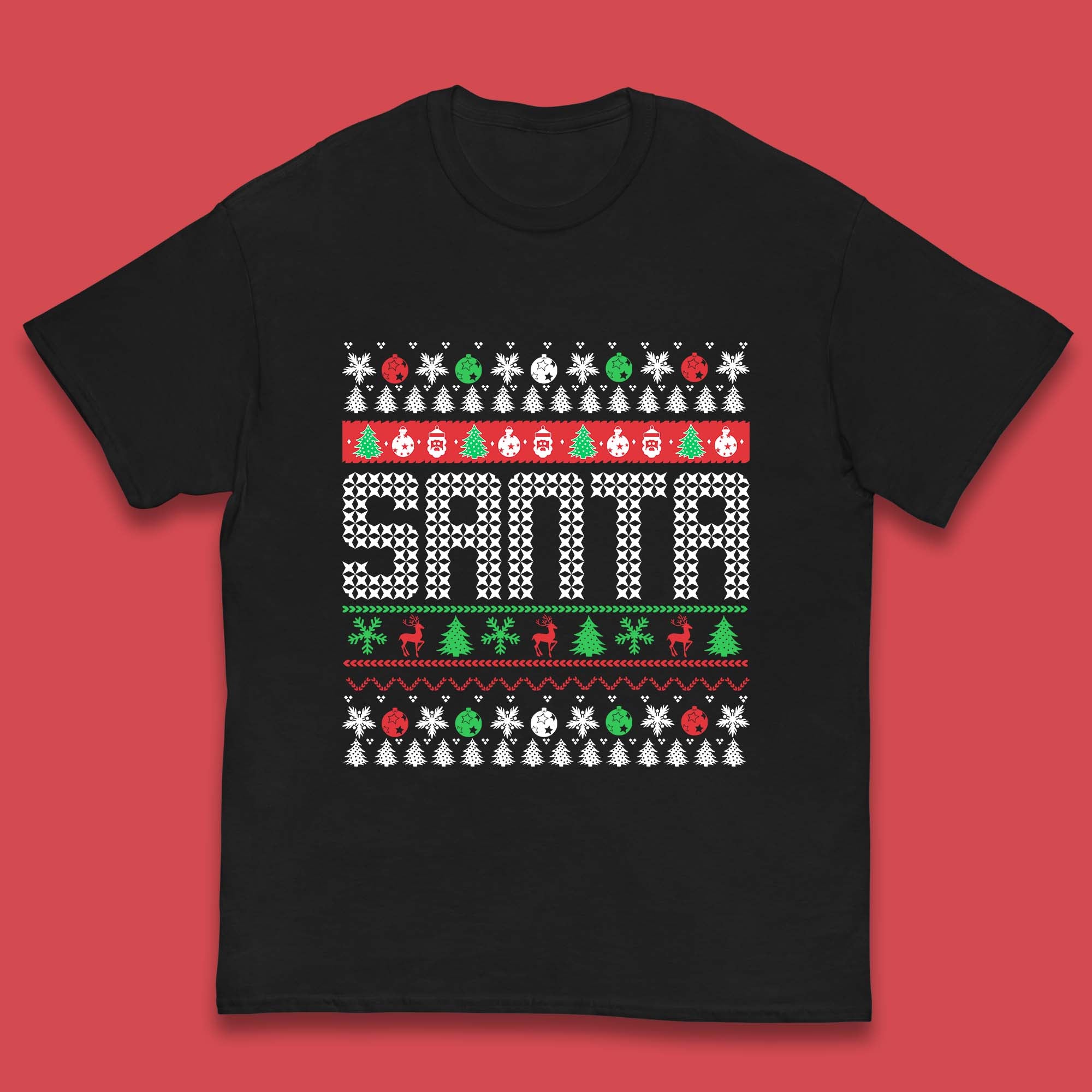 Christmas Kids T Shirt Christmas Santa Claus Top 150