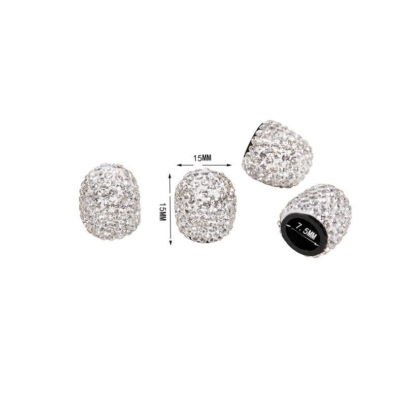 4 Stück Strass Auto Reifenventilkappen Diamant Einlage Bling Bling Auto Rad Ventilabdeckung Dekoration Staubschutzkappe Autozubehör