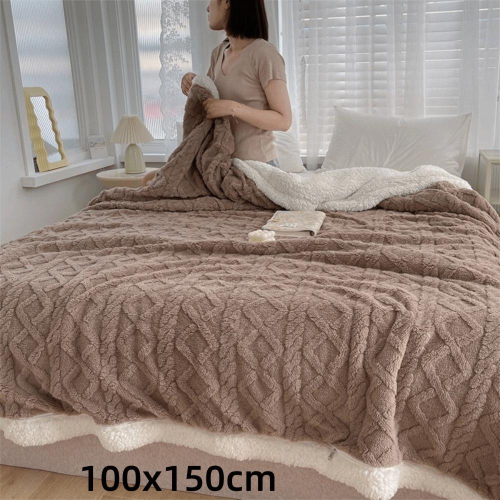 Gifts Soft Warm Blanket Cozy Fuzzy Thick Warm Sherpa Blanket Reversible Fleece Throw Blanket Cozy Home
