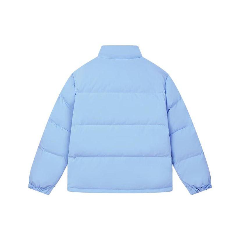 FILA Letter Logo Printed Lined Loose Thick Warm Jacket Down Coat Unisex jackets Pure-Blue F51U349901F-LB