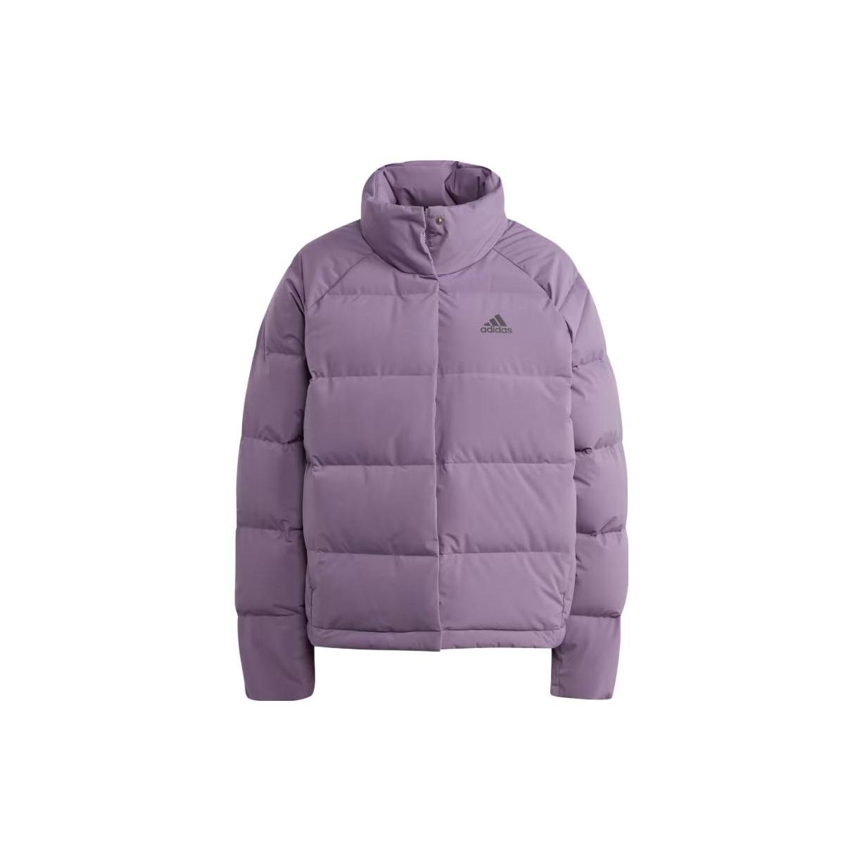 (WMNS) adidas Helionic Relaxed Down Jacket  Purple  Women s IK3196 XXL