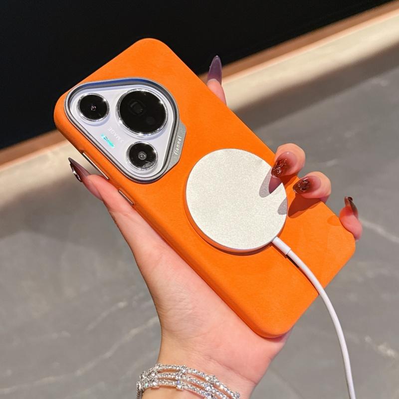 For Huawei Pura 70 Pro Ultra Case Elephant Skin Pattern Leather Soft and Smooth Touch Magsafe Microfiber Lining Inside Cover