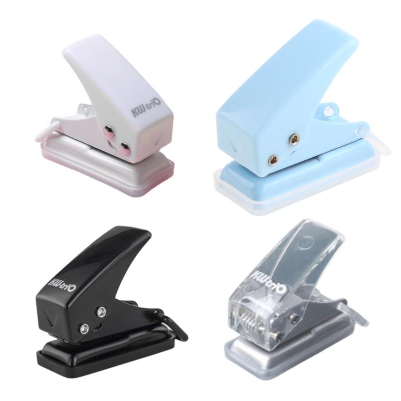 Mini Puncher Paper Capacity 8 Sheets Single Round Hole Puncher Aperture Diameter 0.24'' (6mm) for DIY Binder Paper Card
