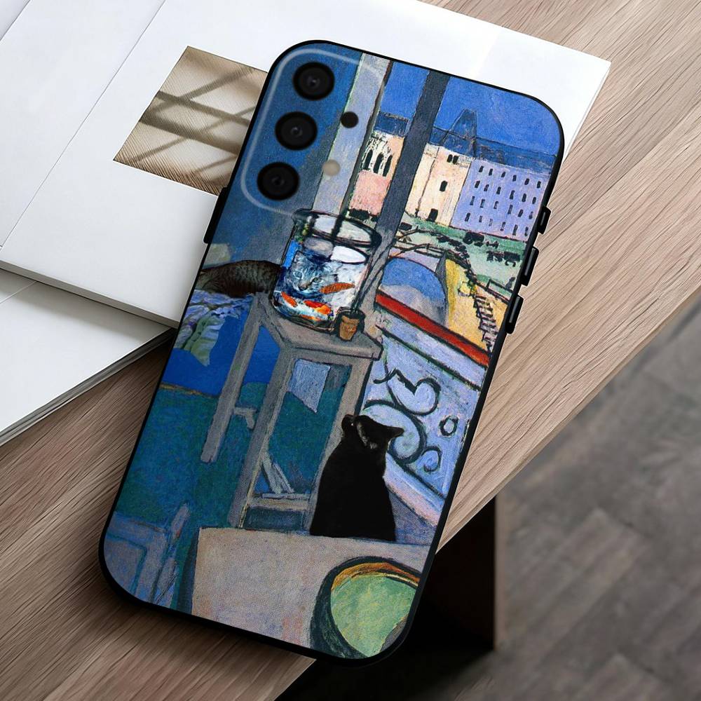 

H-Henri M-Matisse Art PaI phone Case For Samsung Galaxy A73,A72,A71,A70,A53,A52,A51,Others Soft Black Shell Samsung a12