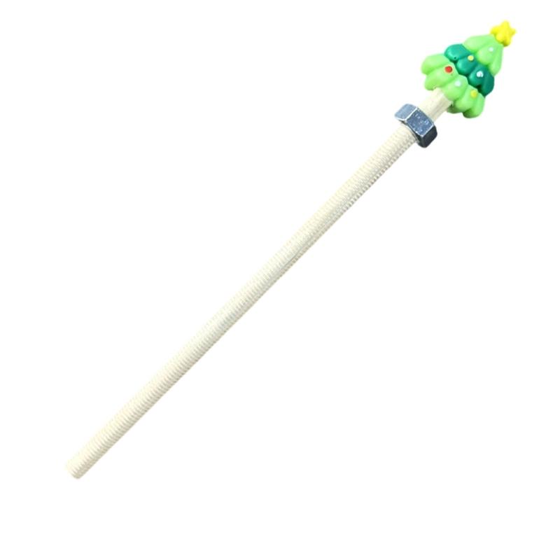Stress Relief Pencil With Rotating Metal Nut Wood Christmas Pencil For Children Student Stress Relief School Office Use