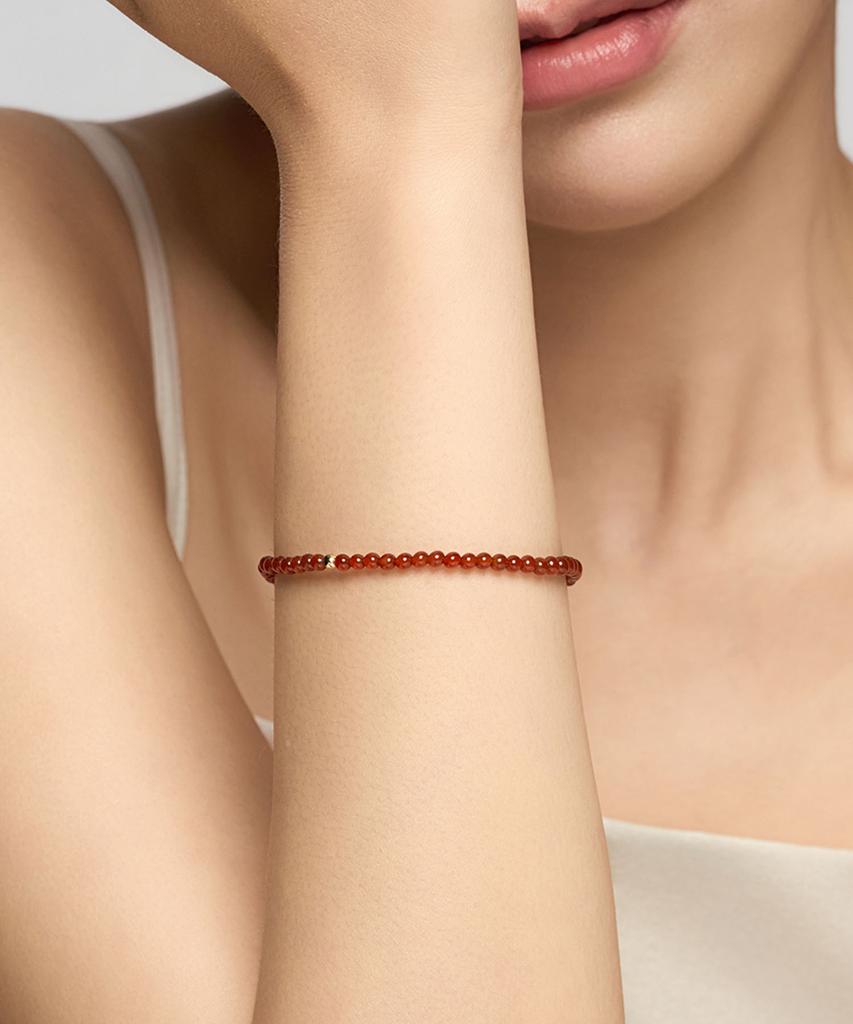Lloyd 3Mm Golden Ball Gemstone 14K Gold Wish Bracelet Lwb26050G