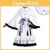 Traje de Cosplay de Bruja Juicio Chica Mágica Hikami Meruru con Tejido de Poliéster para Halloween Fans de Anime y Videojuegos