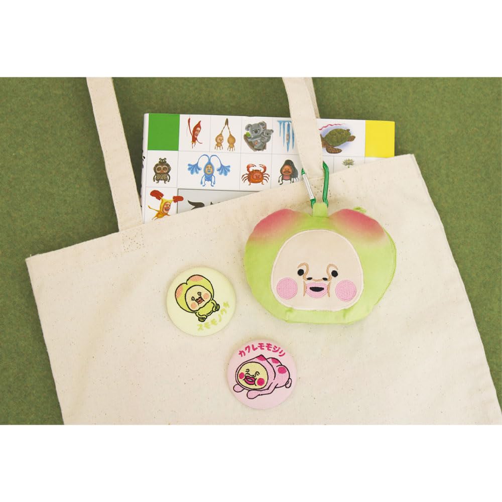 T's Factory Kobitozukan Plush Toy with Carabiner, Zipper Mascot, Sumomonouchi, H115 X W120 X D45mm, KD-5546162SU