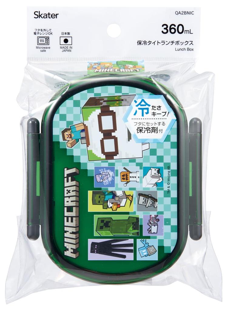 Skater Lunch Box 360ml with Ice Minecraft Size Size Pack, Design, 26, Boys' QA2BNIC-A