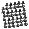 100PCS Black Plastic Mini Clips Small Claws Hair Clip Clamp Clothes Hair Accessories