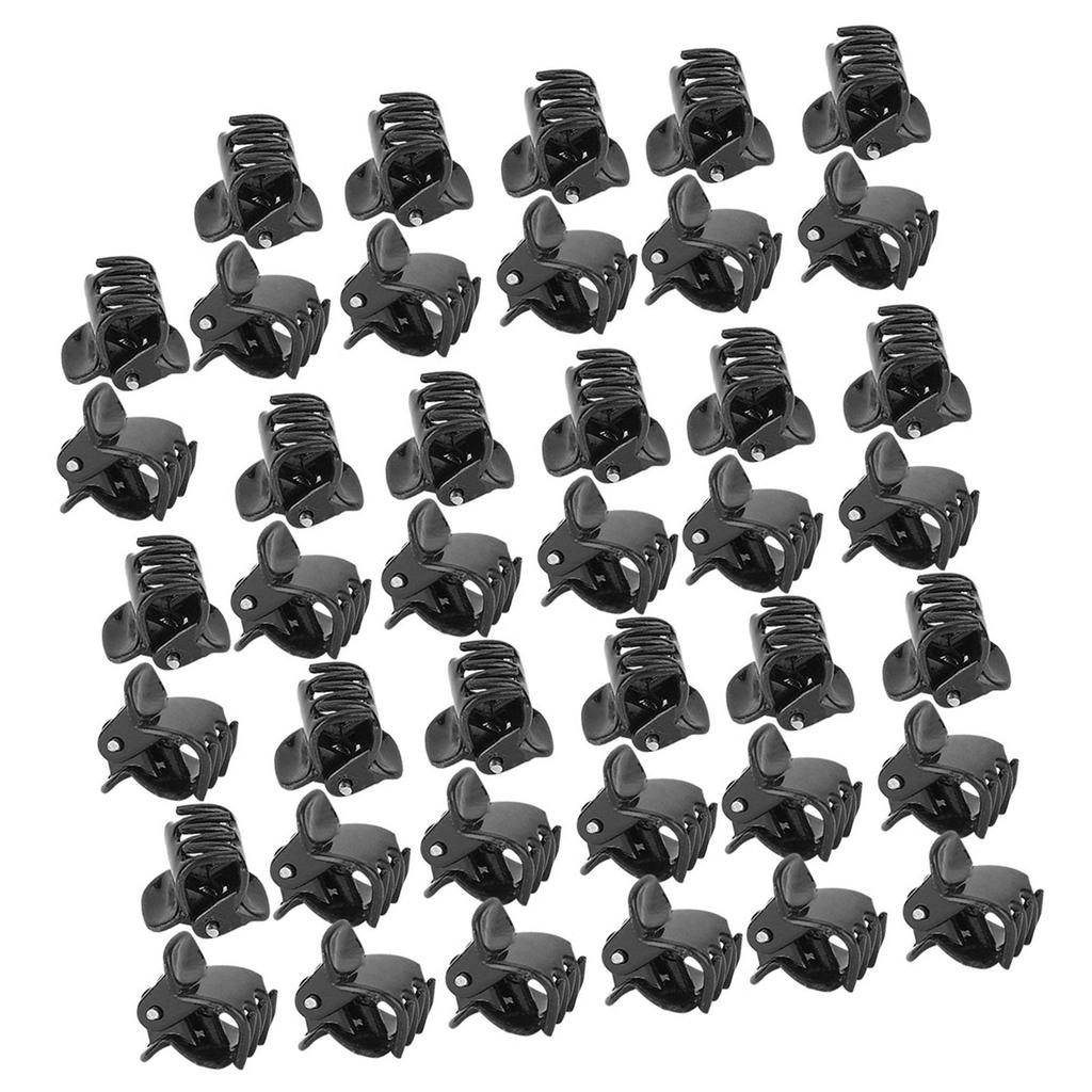 100PCS Black Plastic Mini Clips Small Claws Hair Clip Clamp Clothes Hair Accessories