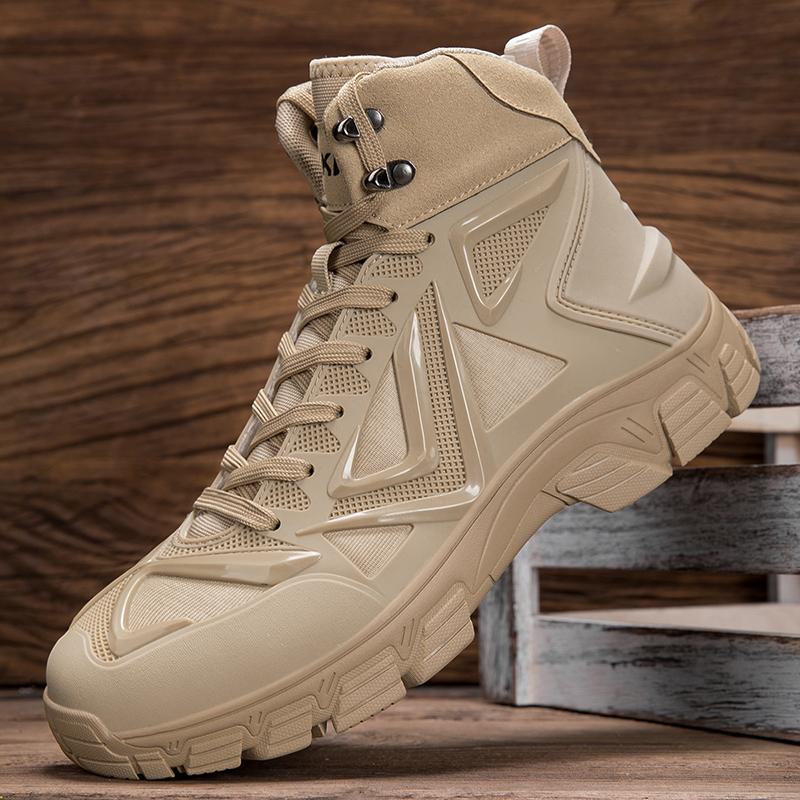 Botas Masculinas Outdoor Botas Desert Botas de Caminhada Sapatos de Tornozelo Para Homens Sapatos de Segurança para Trabalho