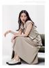 Fashion Dress Set for Women's Summer Slimming and Age Reducing Vest, Mid Length Skirt, Two-piece Set