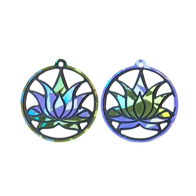 Versatile Resin Casting Mold Holographic Pendant Mold Lotusflower Shaped DIY Jewelry Making Molds for Creating Jewelry