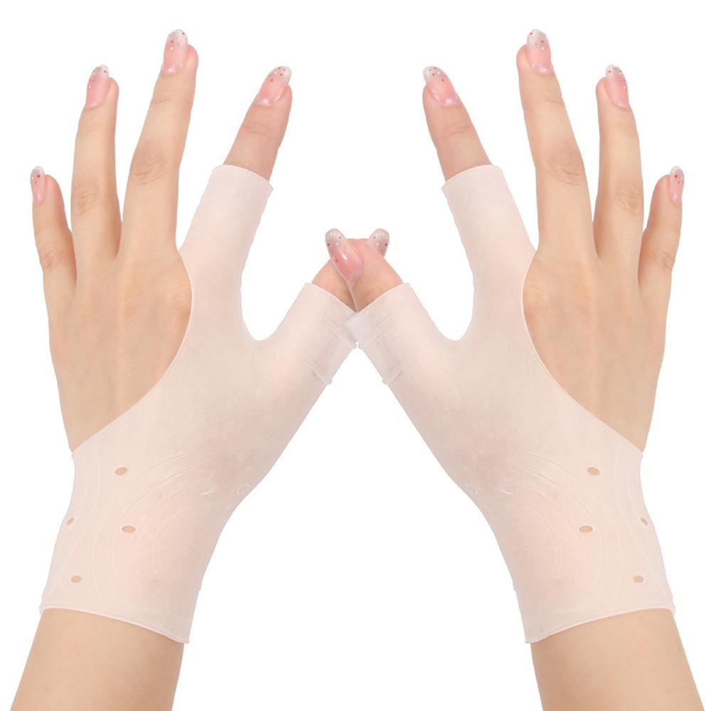 1Pcs Waterproof Silicone Gel Wrist Support Brace With Thumb Hole For Hand Pressure Relief Elastic Gloves