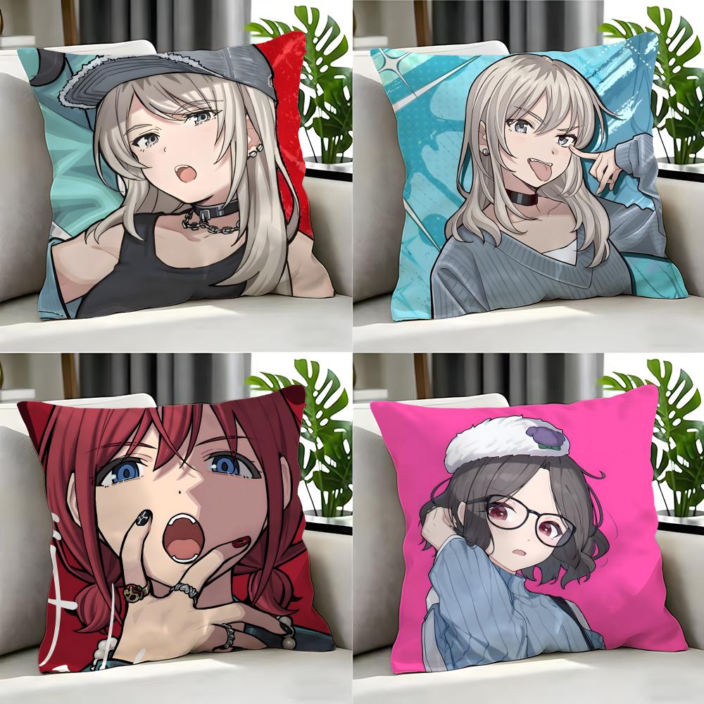 Anime Girls Band Cry Cushion Cover Cushion Cover Set Pcs X X X Pillowcase Decorative Sofa Home Decor