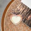 3D Heart-Shaped Phone Holder & Makeup Mirror: Magnetic, Retractable, Stable Adhesive for Desk Use