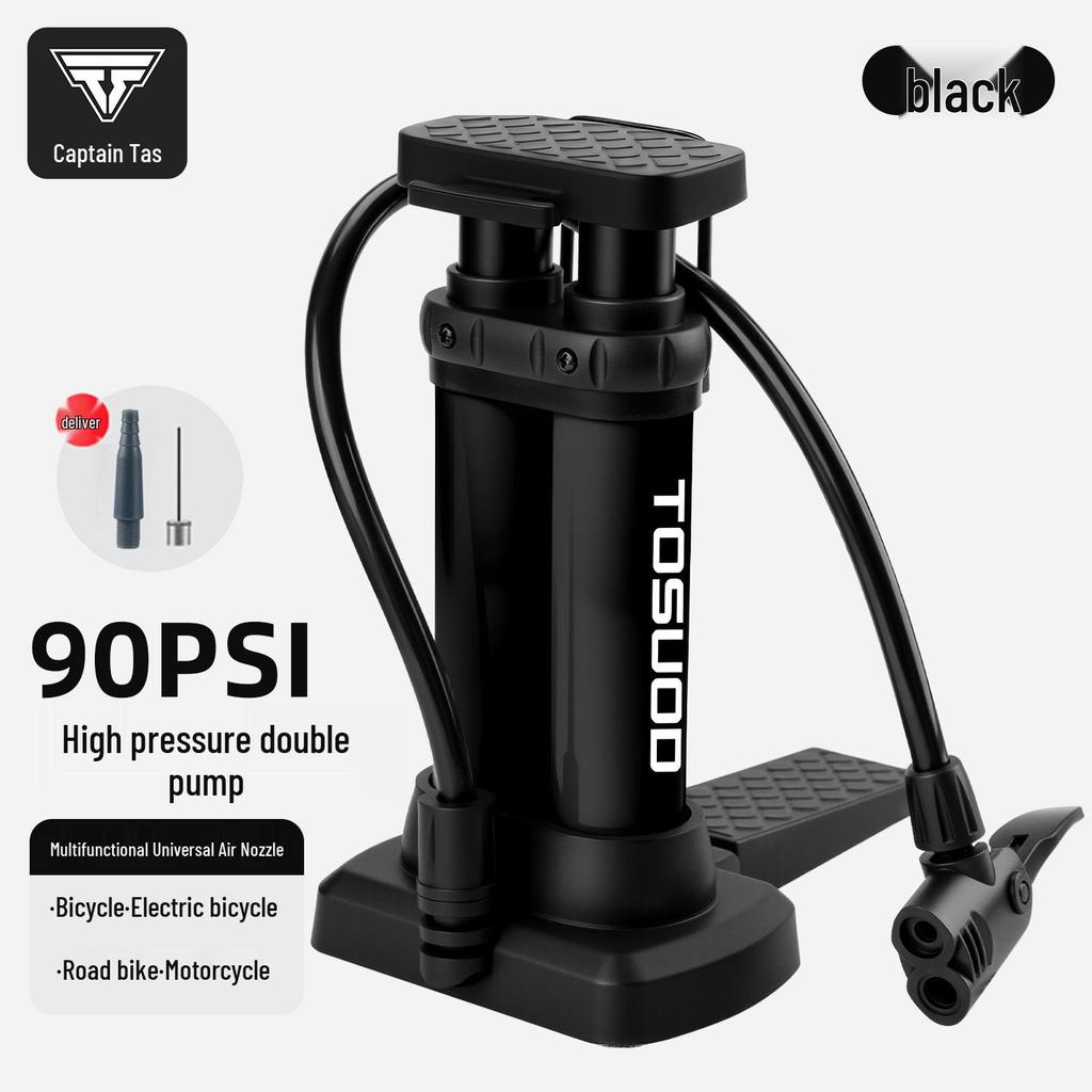 Universal High-Pressure Foot Pump for Bicycles, Cars, Motorcycles, and Sports Equipment