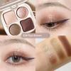 Winnie Bear Magic Four Color Eyeshadow Palette Earth Color Flash Crouching Silkworm Brightening Matte Shimmer Flash Eye Shadow Comprehensive Plate